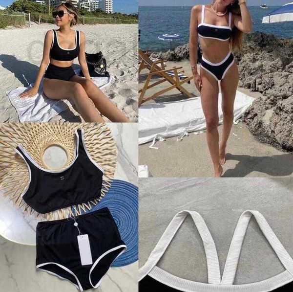 Designer de roupas de banho femininas Summer Beach Sunshine mulheres de luxo high-end Biquíni letra C Diamante costura sexy maiô de uma peça biquínis divididos roupas de água 1NF0