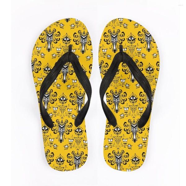 Hausschuhe, modisch, Cartoon-Muster, Damen, Outdoor, Reisen, Badeort, weiche Sohlen, rutschfeste Strand-Hawaii-Flip-Flops