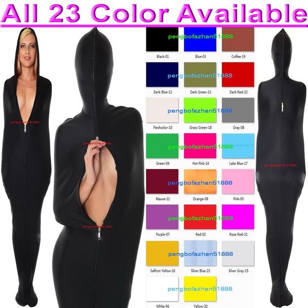 Costumi da mummia unisex Sacco a pelo Completo completo Sexy 23 colori Lycra Spandex Collant Tuta Sacchi per il corpo Sacchi a pelo Catsuit Cosplay Costum269G