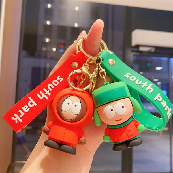 Modeblogger Designer Schmuck Beliebte Cartoon-Puppe South Park Schlüsselanhänger Anhänger Handy Schlüsselanhänger Lanyards Schlüsselanhänger Großhandel YS194
