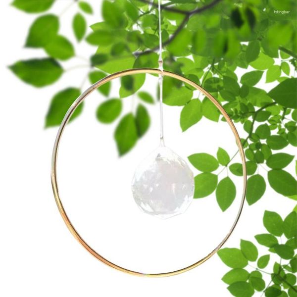 Decorazioni da giardino Crystal Car Hanging Ornament Glass Ball Sun Window Catcher Pendenti per specchietto retrovisore