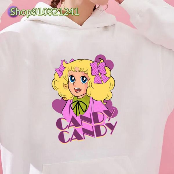 Moletons femininos anime doces com capuz roupas femininas cavalo estampado vintage desenhos animados moletom tops inverno estética roupas harajuku