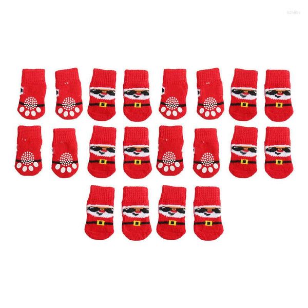 Köpek giyim Noel çorapları ev için kırmızı arka plan