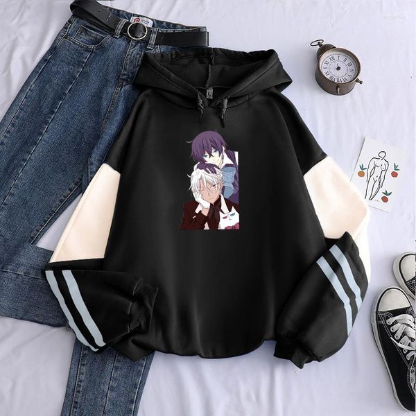 Erkek Hoodies Hatajuku Anime Vanitas Patchwork Vaka Çalışması Erkekler Komik Manga Noe Peinted Winter Moda Kadın Sweatshirt