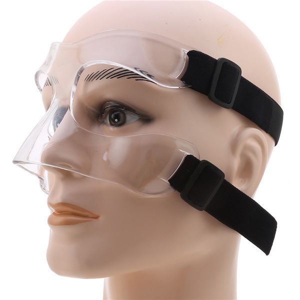 Capacetes táticos esportes nariz capacete máscara de basquete protetor protetor facial com alça elástica ajustável equipamento anti colisão 230715