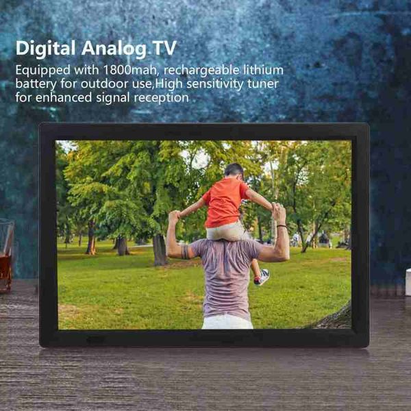 Televisore Leadstar Smart TV da 14 pollici LED portatile Sintonizzatore integrato Display LCD widescreen con supporto Spina UK 110 220 V 230715