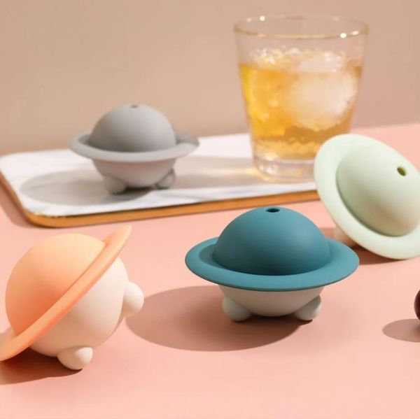 Commercio all'ingrosso Creativo Silicone Forma UFO Vassoio per ghiaccio Strumenti per stampi Fai da te Dessert Gelato Whisky Stampo Bar Attrezzi per feste Accessori per gadget da cucina