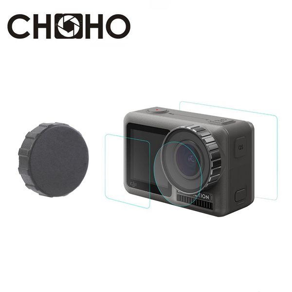 Altri prodotti per fotocamere per DJI Osmo Action Camera Accessori Proteggi schermo Ultra Clear LCD HD Copriobiettivo in silicone Proteggi gomma 3 pezzi A Set Kit 230714