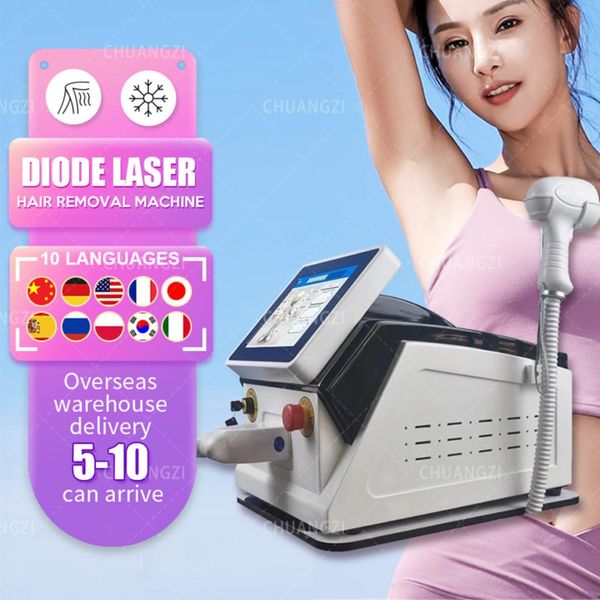 Profesyonel 808nm Lazer Diyot Profesyonel Epilasyon Makinesi 2000W Yüksek Güç 755 808 1064nm Salon için Lazer Epilator