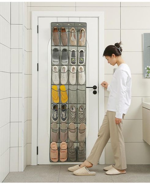 Ящики для хранения над дверным организатором обуви большие сетчатые карманы на стенах подвесные туфли стойки держатель ткань вешалка Sundries сумки