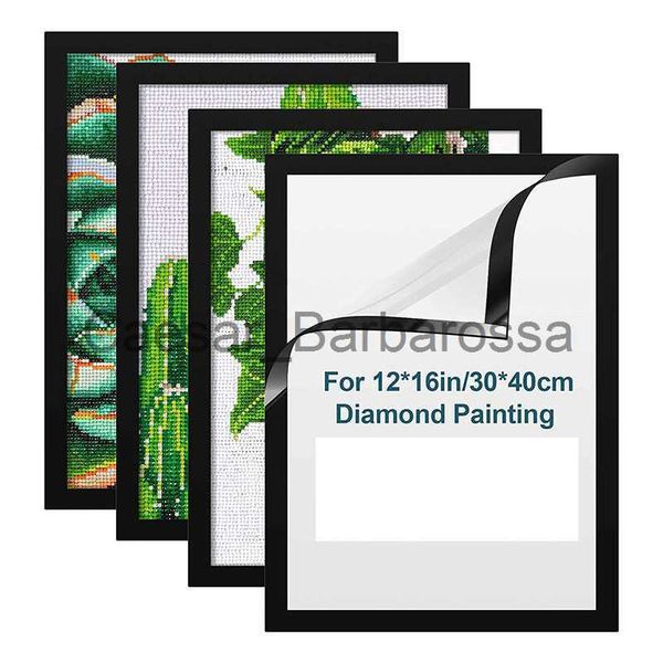 Cadres Nouveau Magnétique Diamant Art Cadres Auto-Adhésif Cadre Photo Affiche Photo Peinture Toile Sticker Mural Salon Décoration de La Maison x0715