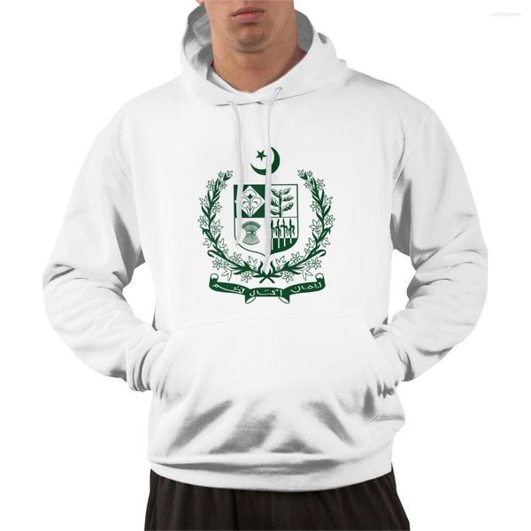 Felpe con cappuccio da uomo 95% cotone Emblema della bandiera del paese del Pakistan Felpa con cappuccio invernale calda da uomo Felpa da uomo unisex stile Hip Hop