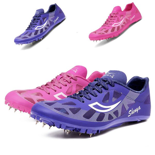 Sapatos de segurança 8 Spikes Shoes Masculino Feminino Meninas Masculino Tênis esportivo de atletismo profissional unissex Sprint Running Grip Racing Training Shoes 230714