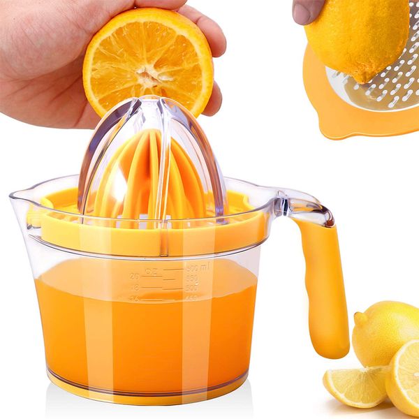 Juicers Citrus Orange Juicer Machine Manual Press Fruit Lemon Squeezer Bottle 600ml Healthy Life Portable Blender Cup Kitchen Gadgets 230715