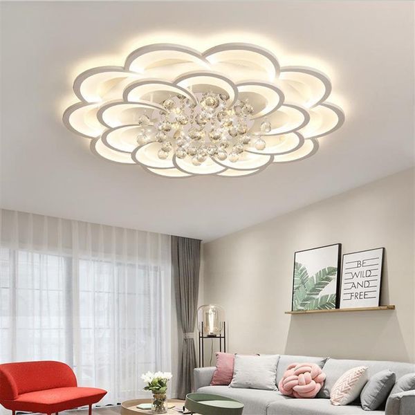 Lampada da soffitto a LED moderna a fiore Soggiorno camera da letto lampada da cucina apparecchi di illuminazione per interni lampadario luminiare312w