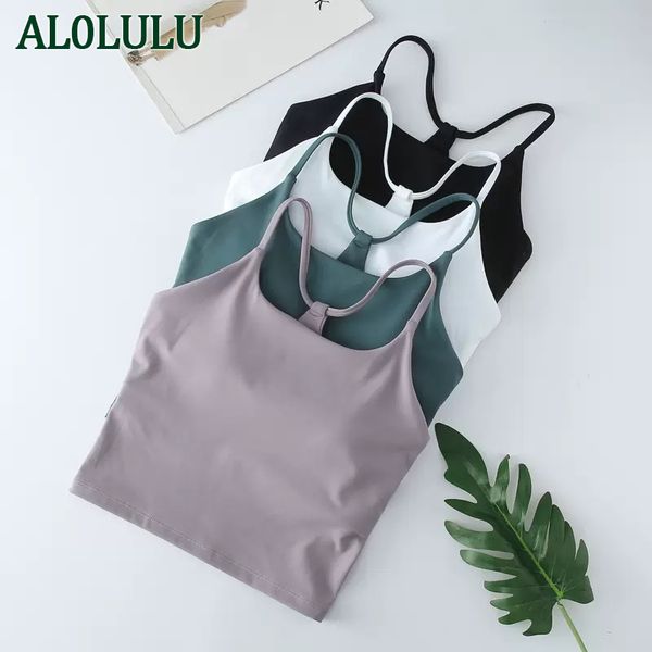 Al0lulu Yoga Clothing Sports Vest Женщины с грудной подушкой.