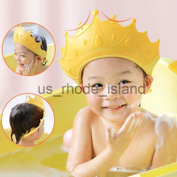 Cappelle da doccia Cartone animato Cap rottura per baby shower protezione per le orecchie regolabile Bambini lavate i capelli per capelli per bambini per bambini copripatici per bambini x0715