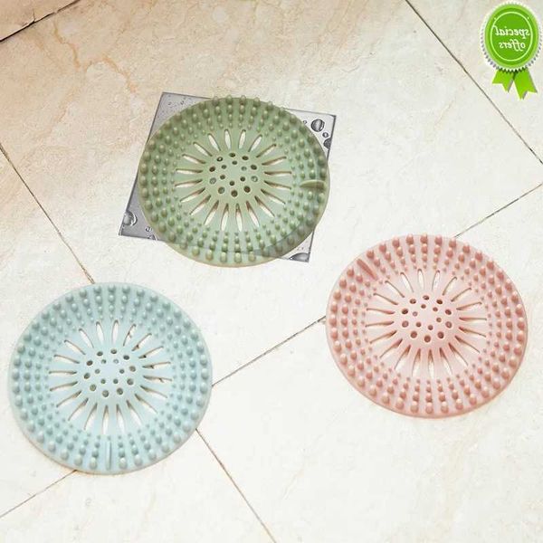 New Pink Sink Drain Strainer Hair Catchers Doccia in gomma Vasca da bagno Filtro a pavimento Tappo per l'acqua Tappo per deodorante per cucina in silicone