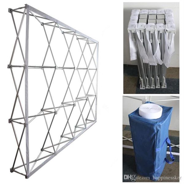 Party Decoratie Draagbare Aluminium Bloem Muur Opvouwbare Stand Frame Voor Bruiloft Achtergronden Rechte Banner Tentoonstelling Display Advertentie275l