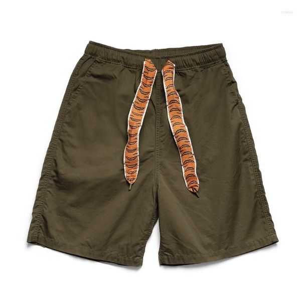 Men's Shorts KAPITAL 23SS Two Color Tiger Stripe Webbing Drawstring Baggy For Men Wome