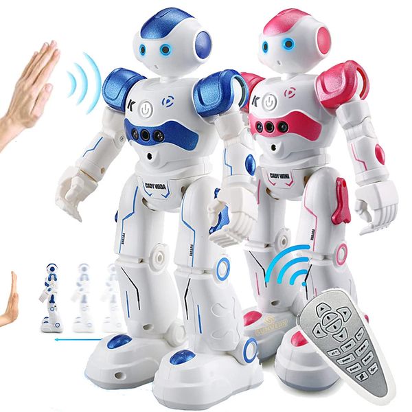 RC Robot RC Robot Toy Kids Intelligence Gesture Sensing Remote Control Robots Program for Kids Aged 3 4 5 6 7 Boys Girls Birthday Gift 230714