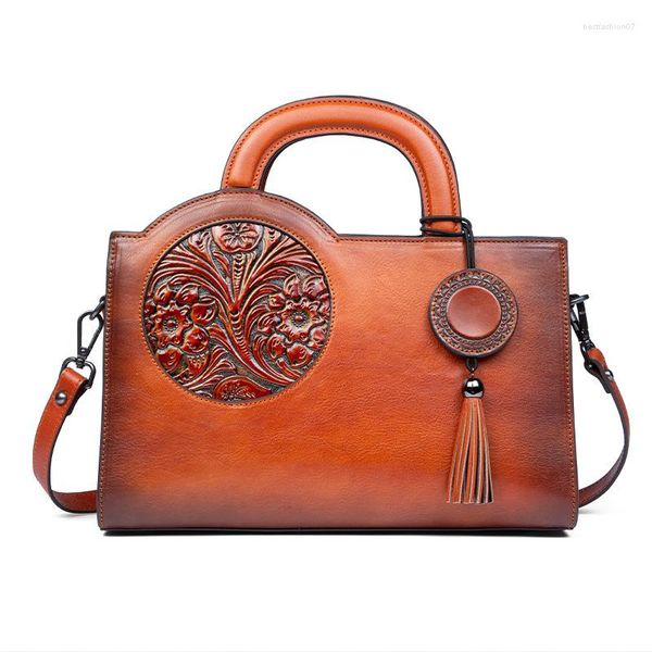 Sacos de noite bolsa de festa feminina moda couro genuíno bolsas de luxo para mulheres feitas à mão flor crossbody grande capacidade feminina