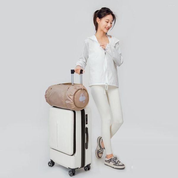 Borsoni 25L Sport Palestra Oxford Borsa da allenamento con scomparto e tasca bagnata Borsa da notte pieghevole Grande per attrezzatura da viaggio in campeggio