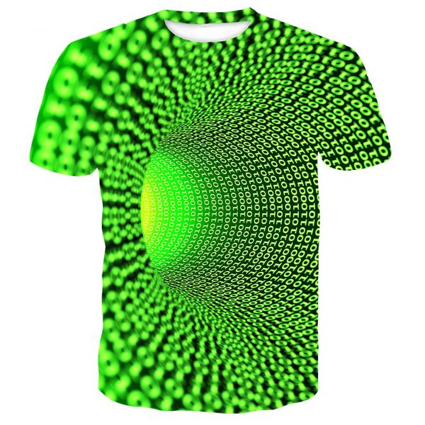 Sommer Schwarz Loch T Hemd Männer Schwindel T-shirt Abstrakte Anime 3d T-shirt Psychedelic Kurzarm Lustige T Shirts Herren Kleidung