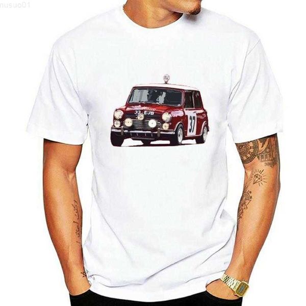 Camisetas Masculinas Monte Carlo Rally Mini Camisetas Masculinas Cooper S 33 EJB 1275cc Classic Car Show men t shirt L230715