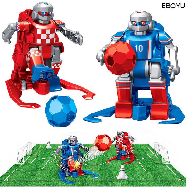 RC Robot 2 pezzi * EBOYU JT8811 / JT8911 2.4GHz RC Calcio Robot Giocattolo Telecomando wireless Due robot da calcio Gioco Giocattoli per bambini Famiglia 230714