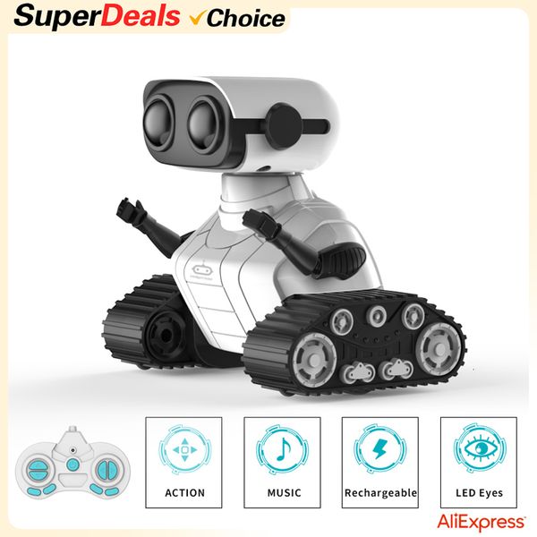 RC Robot Choice Ebo Robot Toys Wiederaufladbare Fernbedienung Roboter RC Auto Spielzeug Musik und LED Augen Geschenk für Kinder Jungen und Mädchen Kinder 230714