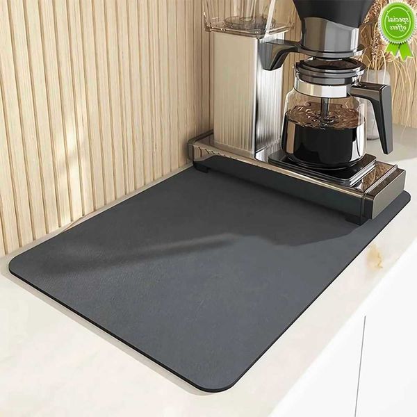 New Drying Drain Pad Dish Mat Super Absorbent Drainer Mats Stoviglie Tappeti per bottiglie Cucina Stoviglie Tovaglietta Bagno Scarico pastiglie