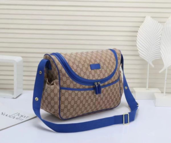 Borse per pannolini per bambini baby designer Zaino con cerniera Mummia Multi-funzione Messenger Borsa per pannolini 3 pezzi set Stampa Pelle Tela Funzionale Papà Spalla asciutta Idee regalo borse