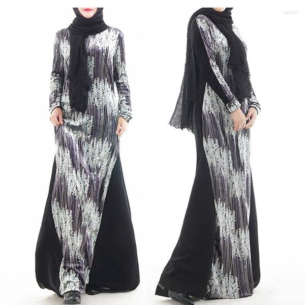 Этническая одежда бархатная мусульманская абая платье Исламские женщины кафтан араб Дубай тот же абзац хиджаб шарф дикий шифоновый бриллиант