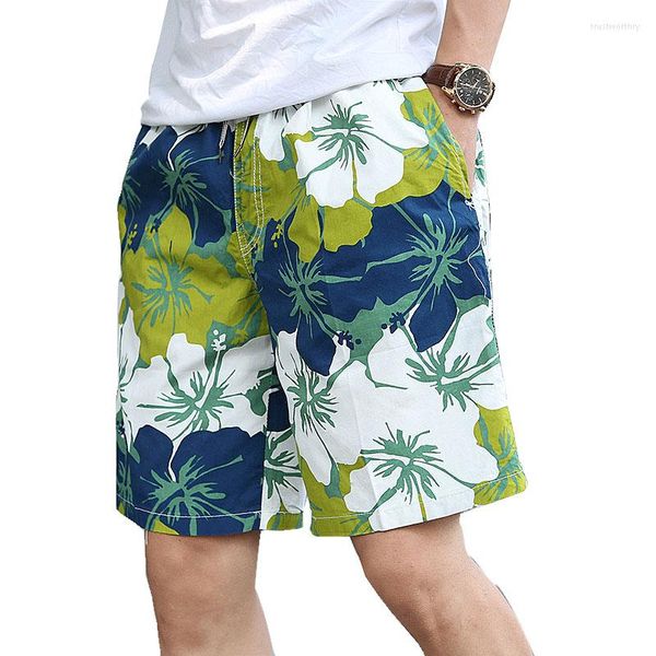 Shorts Masculino Plus Size 5XL 6XL Summer Men Tropical Beach Vacation Baggy Casual Cordão Cintura Bermuda