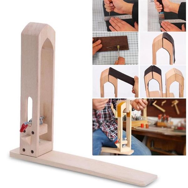 Strumenti di cucitura in legno in pelle Clip di fissaggio Clip fai -da -te Set di utensili tavolo Desktop Stitching Wake Ware Wapper Tools303O