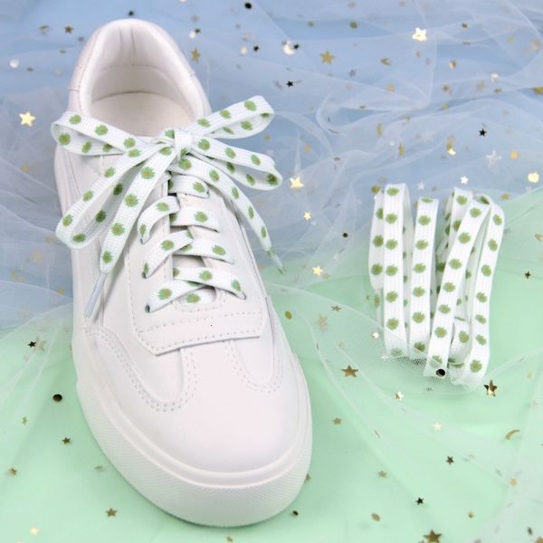 Аксессуары для ботинок аксессуары красный белый мультфильм Dot Pattern Universal Sneakers Women Обувь для корзины кружева мужская украшения обуви