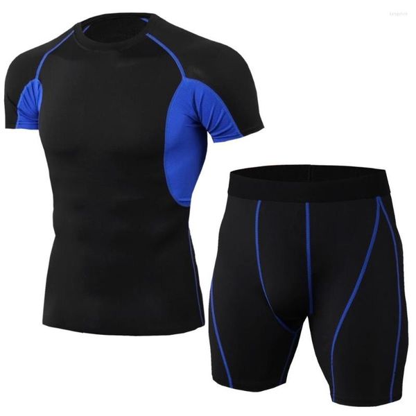Agasalhos masculinos 12 cores terno esportivo masculino secagem rápida roupas esportivas roupas de compressão kit de treinamento fitness roupa íntima leggings S-3XL