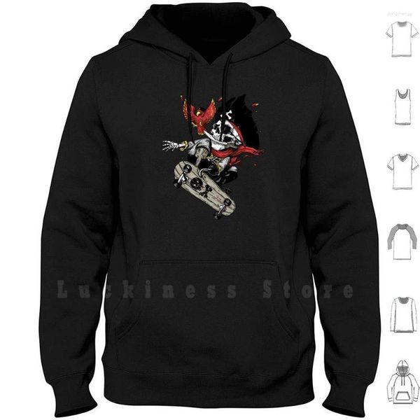 Felpe con cappuccio da uomo All Hands On Deck Funny Cute Kids Pirate Skull Sport Skate Boarding Parrot Art