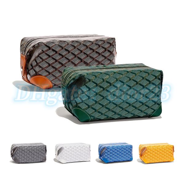 Mens The New Toiletry 25 Borsa per il trucco cosmetico Portafogli da donna di design di lusso make up fashion Borsa a tracolla con cerniera quadrata bum Borse a tracolla da viaggio in vera pelle