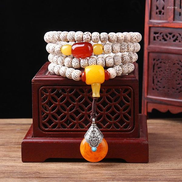 Strand Hainan Xingyue Bodhi 108 Buddha Bead Fan Ye Same Hand String Bracelet Couple Seed