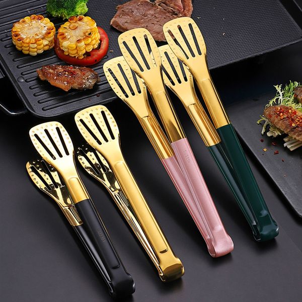 Utensili da cucina Acciaio inossidabile Barbecue per alimenti Pinza per grigliare Insalata resistente al calore Buffet di pane Clip antiaderente Morsetto Accessori da cucina 230714