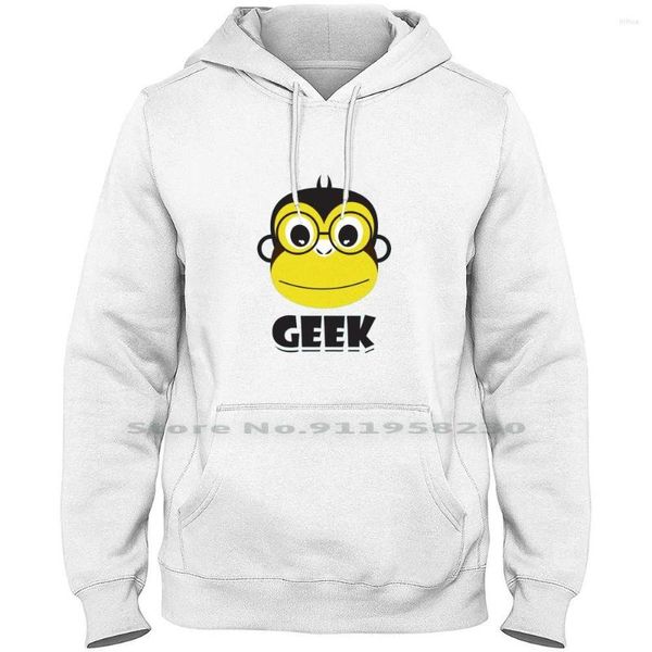 Herren Hoodies Geek Monkey Gelb Männer Frauen Hoodie Pullover Pullover 6XL Große Größe Baumwolle Yell Monk Low