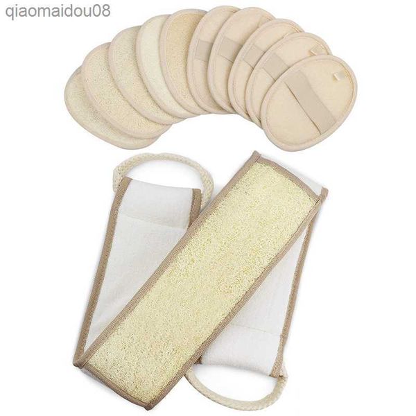 1pc Spugna di luffa per donna Uomo Spazzole da bagno in luffa naturale Esfoliante Spugne di luffa Spugne da bagno per vasca da bagno Spa / Doccia L230704