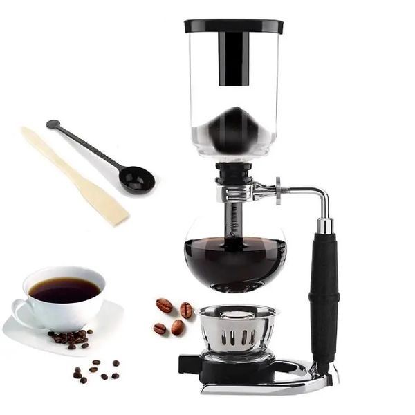 1 % японского стиля Siphon Coffee Maker Siphon Pot Cour Coffee Maker Стекло, кофемашина 3 чашка 5 стакана