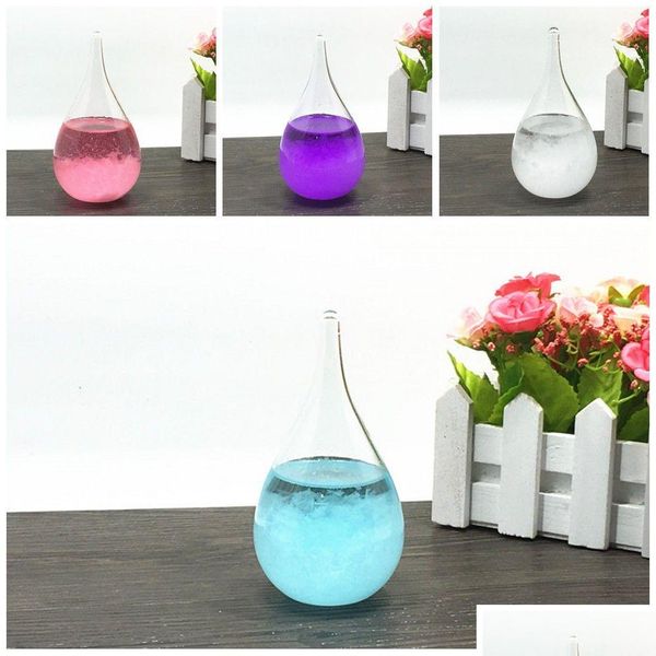 Новинка Mini Storm Glass Bottles Crystal Tempo Water Drop Globes 6x12 см прогноз погоды на рабочем столе на день рождения dhz6j