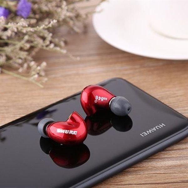 Fones de ouvido de telefone celular SE846 fones de ouvido IEM HIFI estéreo com cancelamento de ruído telefone móvel computador masculino e feminino fones de ouvido SE535 IE900 SE215 230714