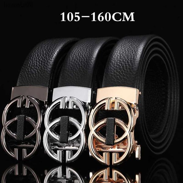 Männer Hohe Qualität Echtes Leder Gürtel Luxus Designer Marke Gürtel Männer Rindsleder Strap Für Mann Automatische Schnalle Business Formale Gürtel L230704