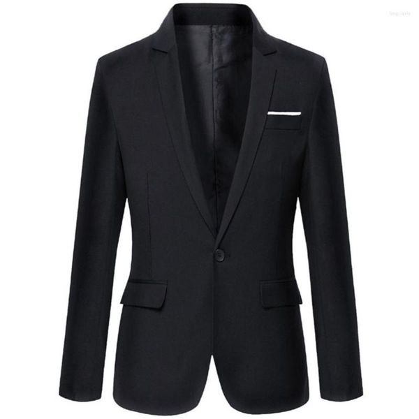 Abiti da uomo 50% Blazer da uomo Autunno Moda Slim Business Formal Party Suit Manica lunga Risvolto Top Jacket Abbigliamento