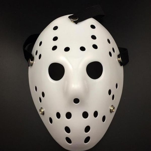 White Porous Men Mask Jason Voorhees Freddy Horror Movie Hockey Maschere spaventose per le donne in maschera Costumi in maschera245A
